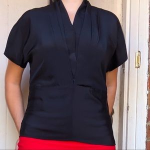 Vintage Black Blouse